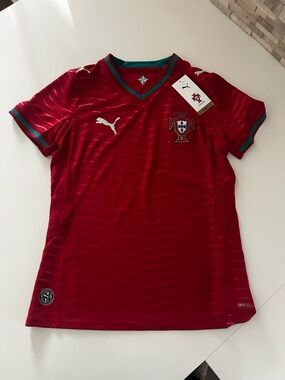NWT Puma Portugal Home Women's Soccer Jersey - US Women's Small